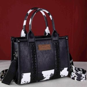 Wrangler cow print crossbody